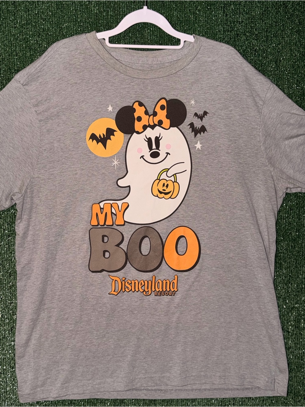 Disneyland Halloween Gray Logo Tee XL